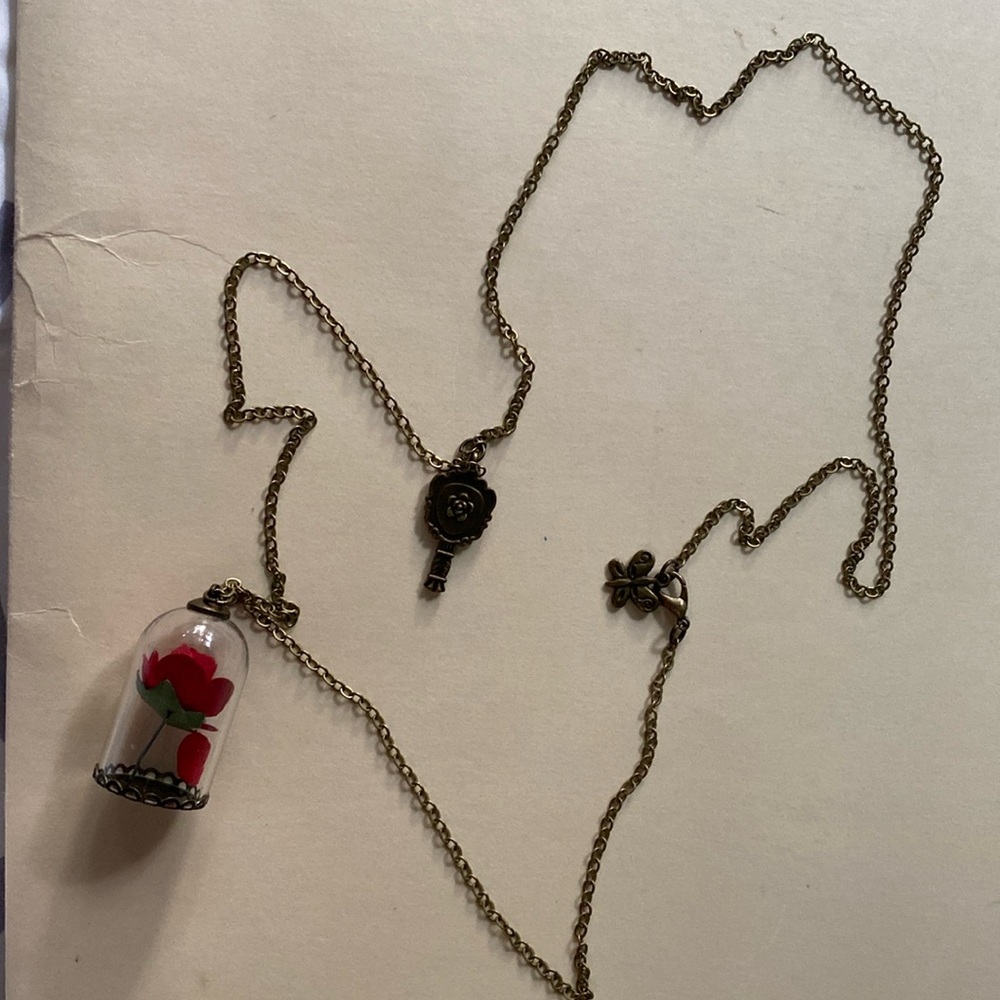 Beauty and the Beast necklace